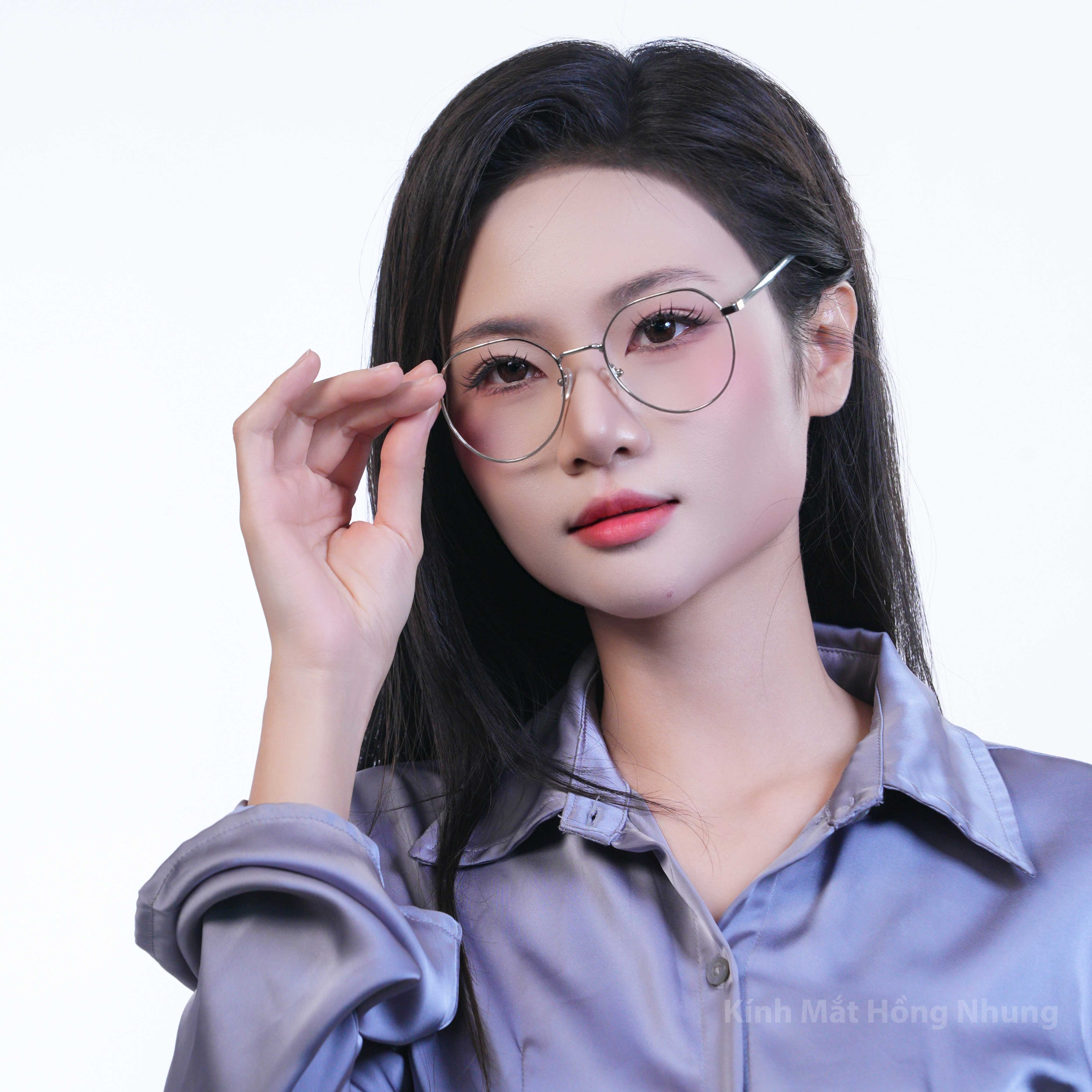 Gọng Kính Nữ Kim Loại Nhẹ Hợp Mặt Vừa & To Mã M2